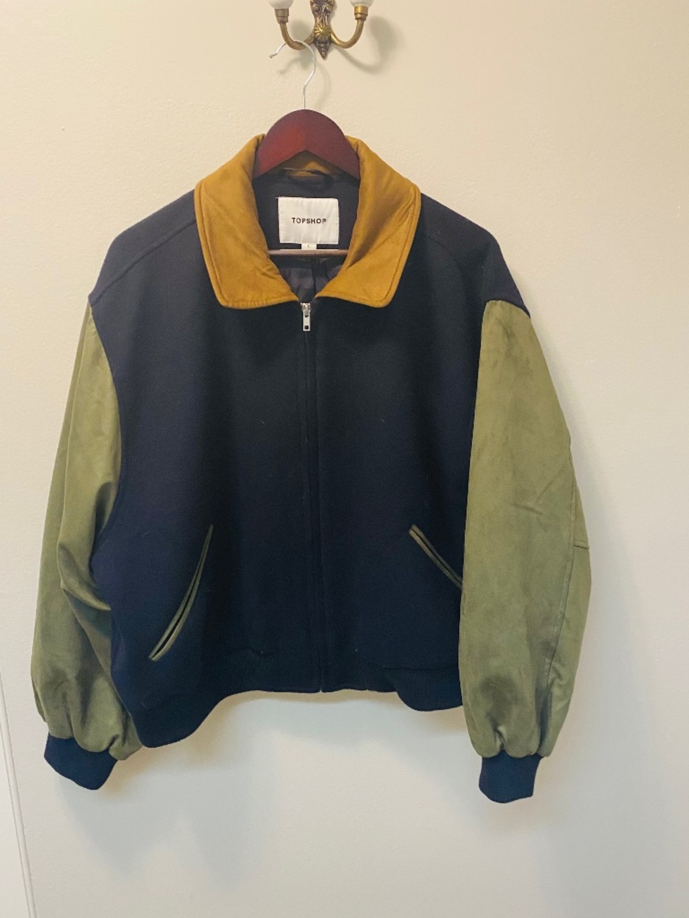 Top shop wool bomber jacket